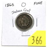 1863 Indian Head cent