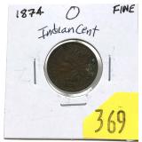 1874 Indian Head cent
