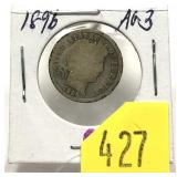 1896 Barber dime