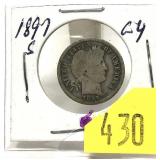 1897-S Barber dime