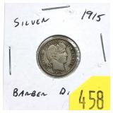 1915 Barber dime