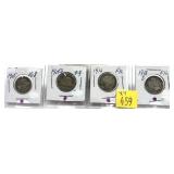 x4- Barber dimes: 1915-1916-S -x4 dimes - Sold