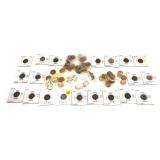 Lot, Canadian cents, many Unc., 70 pcs.