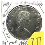 1983 $20 St. Kitts coin