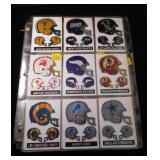 Lot, 28 NFL Helmet Insignia plus a set of NFL