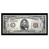 $5 Federal Reserve note series of 1934A, Hawaii