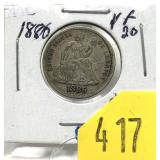 1886 Seated Liberty dime