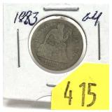1883 Seated Liberty dime