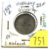 1924 German 1 mark