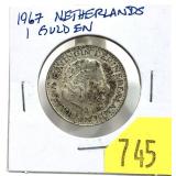 1967 Netherlands 1 guilden