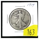 1917 Walking Liberty half dollar