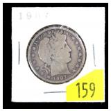 1907 Barber half dollar
