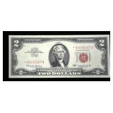 $2 Red Seal star note series of 1953A, Unc.
