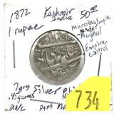 1872 India 1 rupee