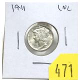 1941 Mercury dime, Unc.