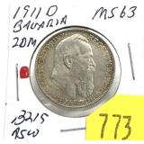 1911 German 20 marks