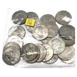 x22- Eisenhower dollars, mixed dates -x22