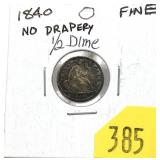 1840 half dime