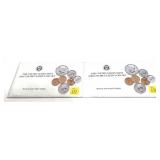 x2- 1989 Mint sets -x2 sets -Sold by the piece,