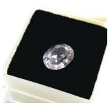 Oval cut 7 x 9mm Morganite gemstone, 1.75 ct.