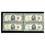 x4- $5 red seal notes series of