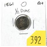 1861 half dime