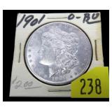 1901-O Morgan dollar, BU