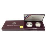 1992 Olympic 2-coin Proof set