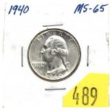 1940 Washington quarter