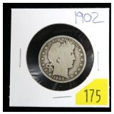 1902 Barber half dollar