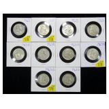 x10- Franklin half dollars: 1963, 1963-D