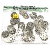 x41- Quarters, 90% silver -x41 quarters - Sold