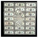 x35- $2 Federal Reserve notes series of 1976 -