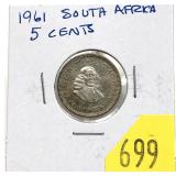 1961 South African 5-cents