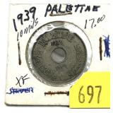1939 Palestine 10 mils