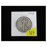 1934 Walking Liberty half dollar