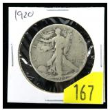 1920 Walking Liberty half dollar