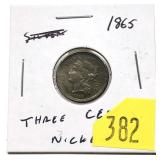 1865 3-cent nickel