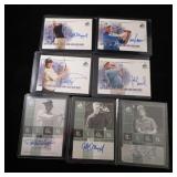 Lot, 7 Upper Deck 2002 Autographed Cards: