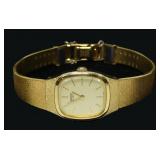 Seiko 2C20-5029 ladies gold tone wrist watch