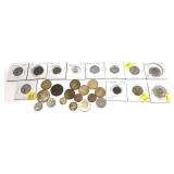 Lot, world coins, 28 pcs.