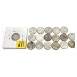 x18- Canadian silver dimes -x18 dimes-Sold by