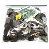 Lot, world coins and note, 215 pcs.
