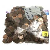 Lot, Canadian cents, 512 pcs.