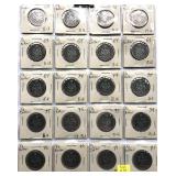 x20- Canadian half dollars, Unc. - x20 half