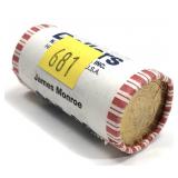 Roll of James Monroe dollar coins