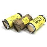 x3- Rolls of dollars (President/Sacagawea), Unc.
