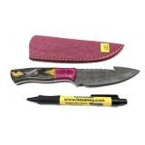 Custom handmade Damascus blade knife with