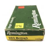 Box of .303 British 180-grain SP Remington Core-