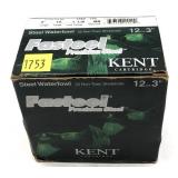 Box of 12 Ga. 3" No. BB steel waterfowl Kent